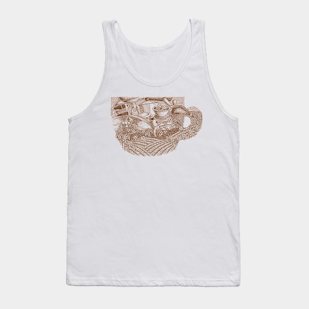 Cup of Coffee Tank Top by salihgonenli